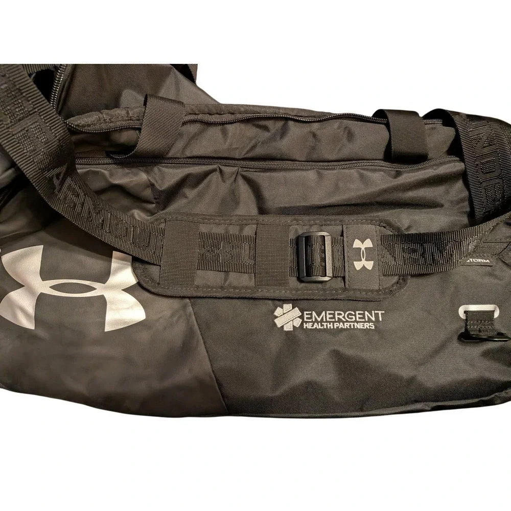 Under Armour Storm Undeniable Black‎ Duffel Bag Emergent Health Partners Logo
